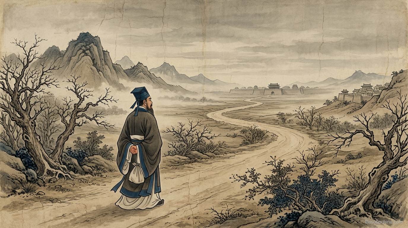 Manos de un erudito desenrollando un manuscrito antiguo a la luz de una vela, pintura china en tinta