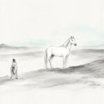 Gongsun Long contemplando un caballo blanco, paradoja filosófica